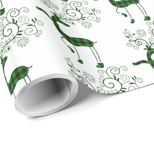 Festive-rendierziekte Cadeaupapier (Rol Hoek)