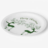 Festive-rendierziekte Papieren Bordje (Gekanteld)