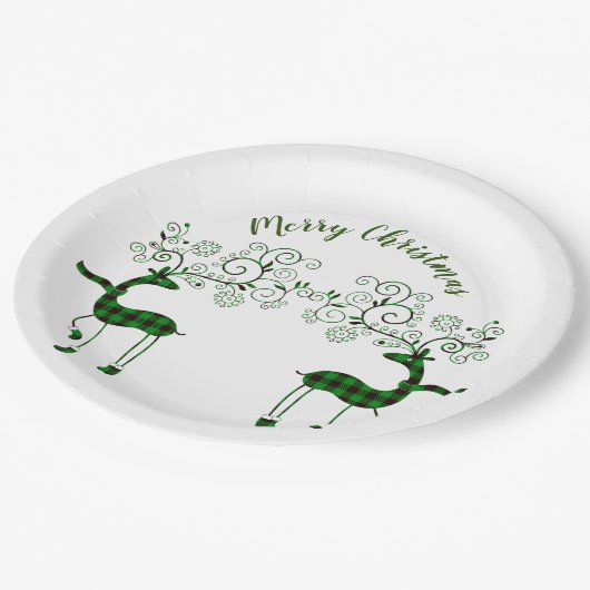 Festive-rendierziekte Papieren Bordje (Gekanteld)