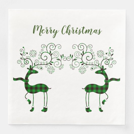 Festive-rendierziekte Servet (Voorkant)