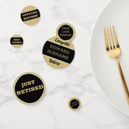 Festive Retirement Party table Confetti