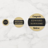 Festive Retirement Party table Confetti (Voorkanten)