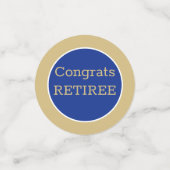 Festive Retirement Party table Confetti (Kleine voorkant)