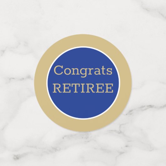 Festive Retirement Party table Confetti (Kleine voorkant)