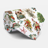 Festive  Retro Kerstmis Stropdas (Opgerold)