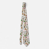 Festive  Retro Kerstmis Stropdas (Achterkant)