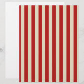 Festive Retro  Vertical PopCorn Stripes (Voorkant / Achterkant)