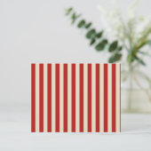 Festive Retro Vertical PopCorn Stripes Briefkaart (Staand voorkant)