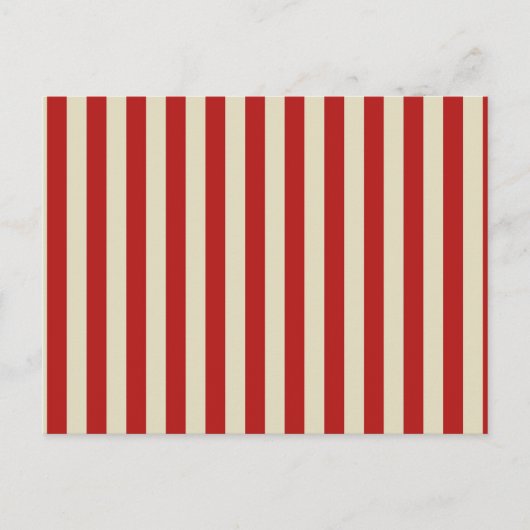 Festive Retro Vertical PopCorn Stripes Briefkaart (Voorkant)