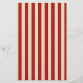 Festive Retro  Vertical PopCorn Stripes Briefpapier (Voorkant)