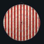 Festive Retro  Vertical PopCorn Stripes Dartbord<br><div class="desc">Een retro-stijl festive popcorn rood en beige strepen decor in horizontale of verticale mode zijn een moderne klassieke grafische ontwerpstijl die altijd een groot aangepast cadeau voor jezelf of voor iemand die speciaal op je lijst staat, deze zijn zeker om bij elke feestelijke gelegenheid een indruk te maken. Stuur ons...</div>