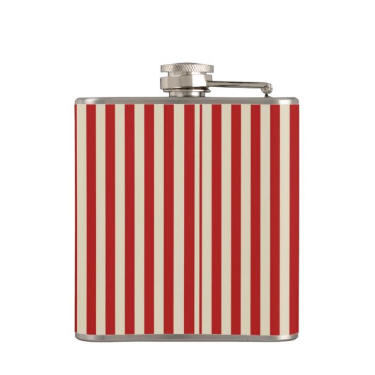 Festive Retro  Vertical PopCorn Stripes Heupfles (Achterkant)