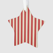 Festive Retro  Vertical PopCorn Stripes Ornament (voorkant)