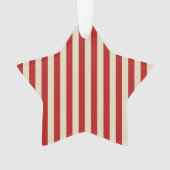 Festive Retro  Vertical PopCorn Stripes Ornament (voorkant)