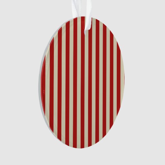 Festive Retro  Vertical PopCorn Stripes Ornament (voorkant)