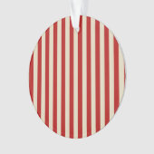 Festive Retro  Vertical PopCorn Stripes Ornament (voorkant)