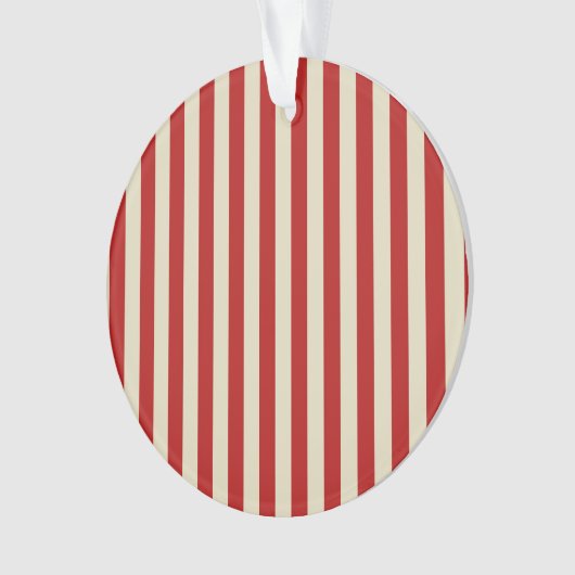 Festive Retro  Vertical PopCorn Stripes Ornament (voorkant)