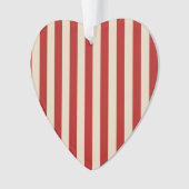 Festive Retro  Vertical PopCorn Stripes Ornament (voorkant)