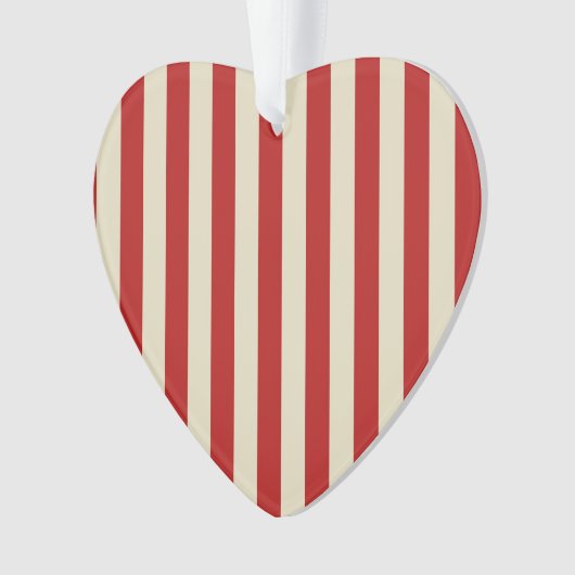 Festive Retro  Vertical PopCorn Stripes Ornament (voorkant)