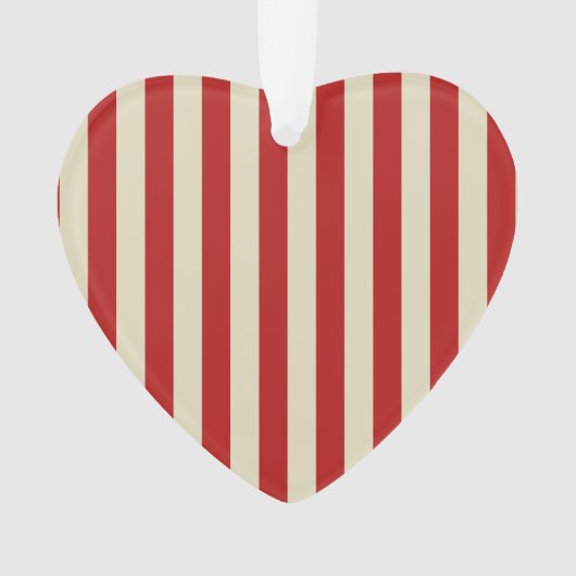 Festive Retro Vertical PopCorn Stripes Ornament (voorkant)