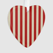 Festive Retro  Vertical PopCorn Stripes Ornament (voorkant)