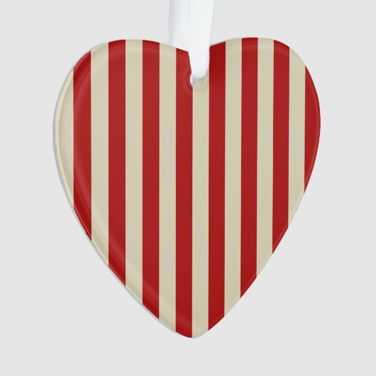Festive Retro  Vertical PopCorn Stripes Ornament (voorkant)