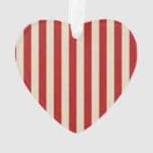 Festive Retro  Vertical PopCorn Stripes Ornament (achterkant)