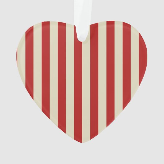 Festive Retro  Vertical PopCorn Stripes Ornament (achterkant)