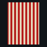 Festive Retro  Vertical PopCorn Stripes Poster<br><div class="desc">Een retro-stijl festive popcorn rood en beige strepen decor in horizontale of verticale mode zijn een moderne klassieke grafische ontwerpstijl die altijd een groot aangepast cadeau voor jezelf of voor iemand die speciaal op je lijst staat, deze zijn zeker om bij elke feestelijke gelegenheid een indruk te maken. Stuur ons...</div>