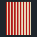 Festive Retro  Vertical PopCorn Stripes Poster<br><div class="desc">Een retro-stijl festive popcorn rood en beige strepen decor in horizontale of verticale mode zijn een moderne klassieke grafische ontwerpstijl die altijd een groot aangepast cadeau voor jezelf of voor iemand die speciaal op je lijst staat, deze zijn zeker om bij elke feestelijke gelegenheid een indruk te maken. Stuur ons...</div>