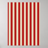Festive Retro Vertical PopCorn Stripes Poster (Voorkant)