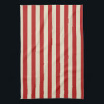 Festive Retro Vertical PopCorn Stripes Theedoek<br><div class="desc">Een retro-stijl festive popcorn rood en beige strepen decor in horizontale of verticale mode zijn een moderne klassieke grafische ontwerpstijl die altijd een groot aangepast cadeau voor jezelf of voor iemand die speciaal op je lijst staat, deze zijn zeker om bij elke feestelijke gelegenheid een indruk te maken. Stuur ons...</div>
