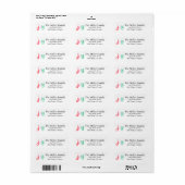 Festive return address labels (Full Sheet)