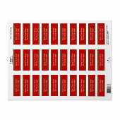 Festive Return Address Labels (Full Sheet)