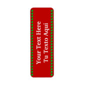 Festive Return Address Labels (Voorkant)