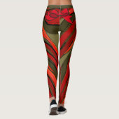 Festive Ribbon Stripe met een lende Leggings (Achterkant)