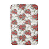 Festive Rich Red Poinsettia flower Bath Mat (Voorkant Verticaal)