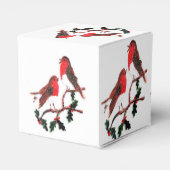 Festive Robins en Holly Bedankdoosjes (Achterkant)