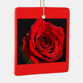 Festive romantic rose keramisch ornament (Rechts)