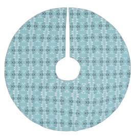 Festive Royal Botanical Robin's Egg Blue Kerstboom Rok