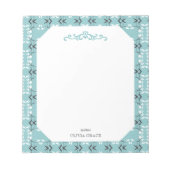 Festive Royal Botanical Robin's Egg Blue Notitieblok (Voorkant)