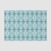 Festive Royal Botanical Robin's Egg Blue Tissuepapier (Voorkant)