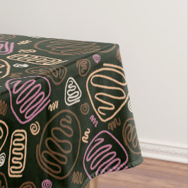 Festive roze één lijnpatroon voor artistieke teken tafelkleed