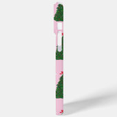 Festive roze kerstboompatroon Case-Mate iPhone case (Achterkant / Links)