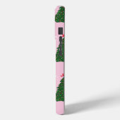 Festive roze kerstboompatroon Case-Mate iPhone case (Achterkant / Links)