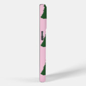 Festive roze kerstboompatroon Case-Mate iPhone case (Achterkant / Rechts)