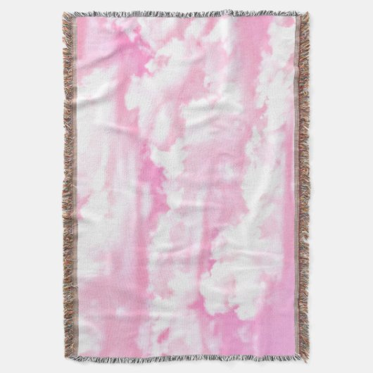 Festive roze wolken deken (Voorkant Verticaal)