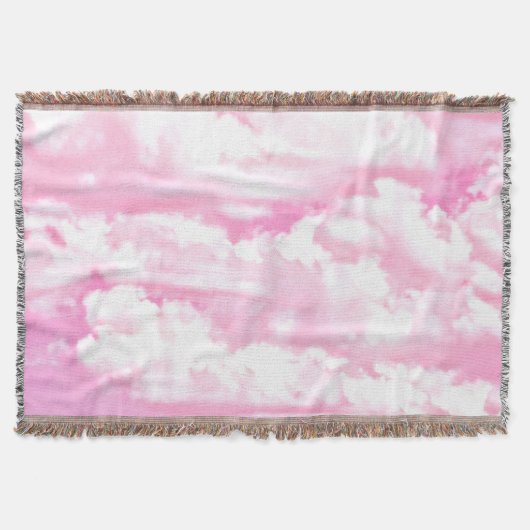 Festive roze wolken deken (Voorkant)