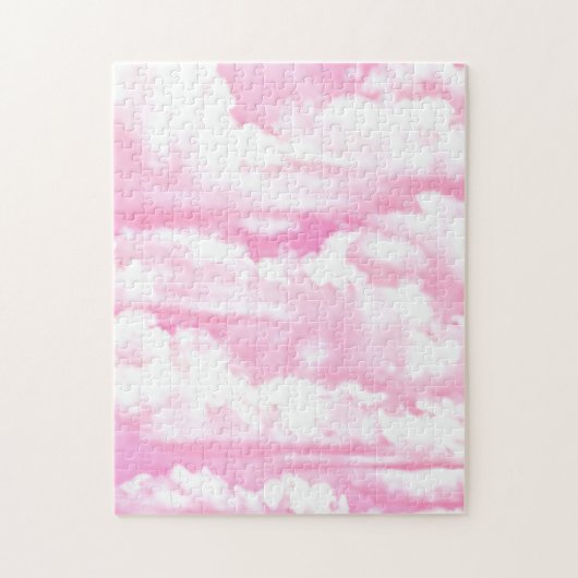 Festive roze wolken legpuzzel (Verticaal)