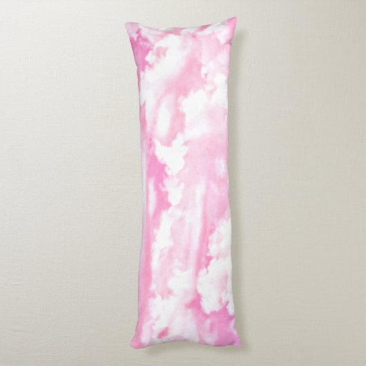 Festive roze wolken lichaamskussen (Achterkant (Verticaal))